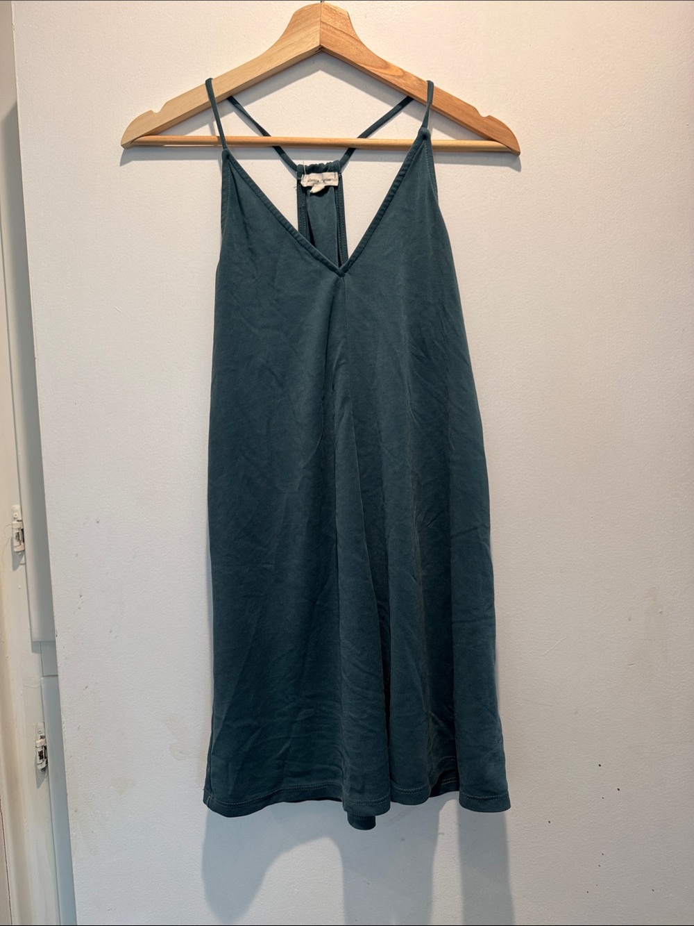 Urban Outfitters Teal Green Mini Slip Dress
